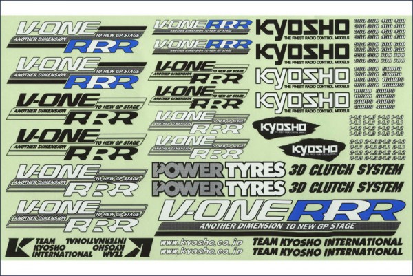 Dekor für Kyosho V-One RRR - Kyosho VZ200-01