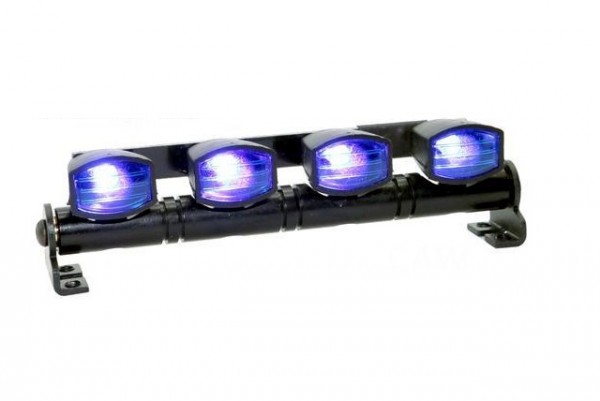 LED Lichtbalken für's Dach 4 LED blau in Fassung - HRC 8724AB