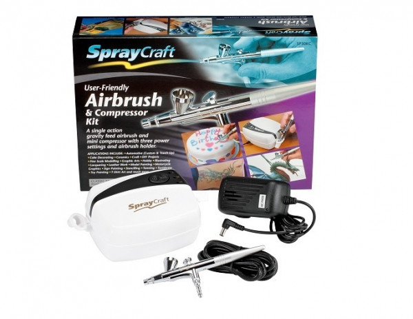 Airbrush Spritzpistolen-Set Classic Single- Action - SprayCraft SP30KC