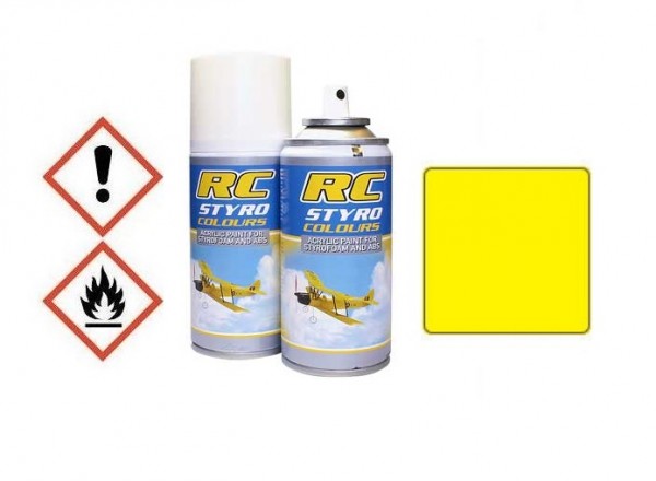 Styro, ABS Farbe Fluo gelb (Spray 150ml) - Ghiant STC007