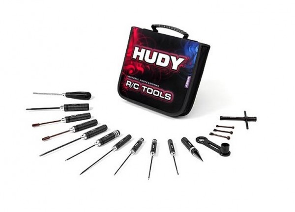 Werkzeugset im Etui für 1:8 Nitro OR, GT - Hudy 190003